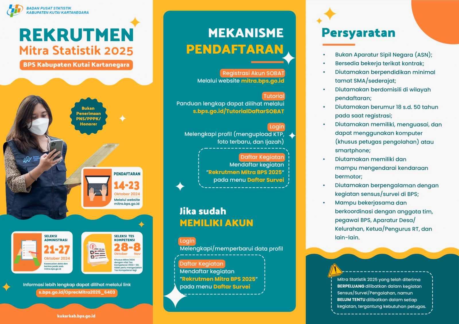 REKRUTMEN CALON MITRA STATISTIK 2025